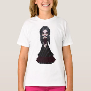 Gullig & kuslig lite Goth flicka T Shirt