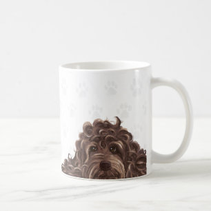 Gullig labradoodlemugg kaffemugg