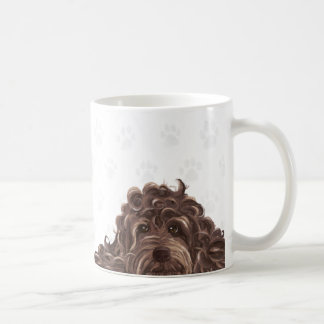 Gullig labradoodlemugg kaffemugg
