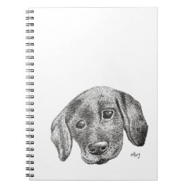 Gullig Labrador valpSketchbook Anteckningsbok