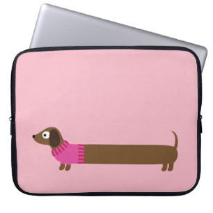 Gullig lång taxillustration laptop fodral