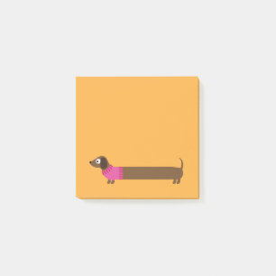 Gullig lång taxillustration post-it block
