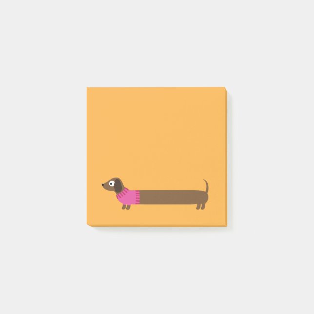 Gullig lång taxillustration post-it block (Framsida)