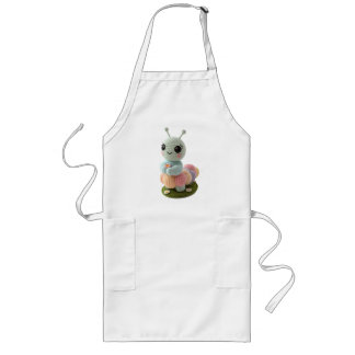 Gullig Larv En Whimsisk Virkad Vän T-Shirt Långt Förkläde