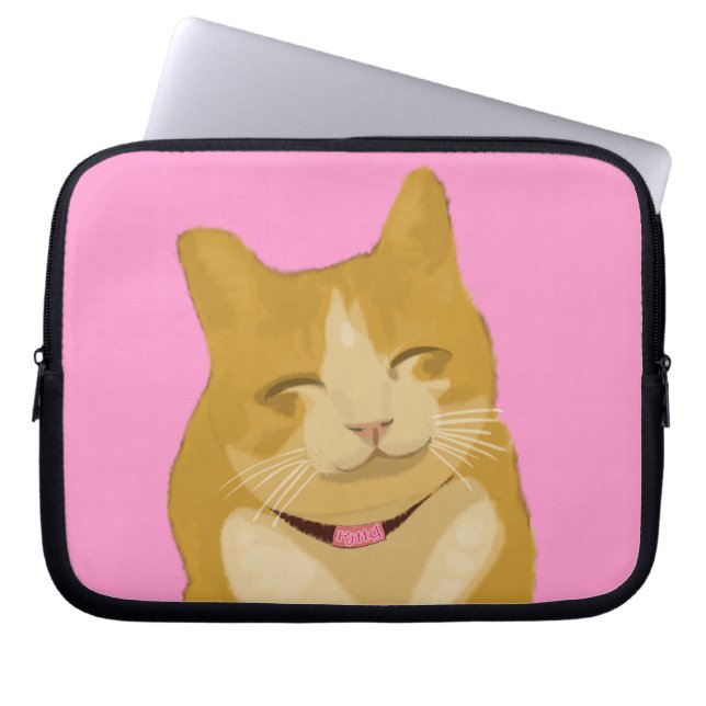 Gullig le katt laptop fodral (Framsidan)