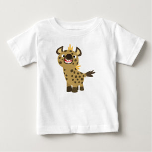 Gullig le T-tröja för tecknadHyenababy Tee Shirt