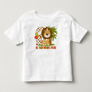 Gullig lejon 2nd födelsedag t-shirt