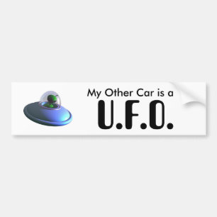 Gullig Lil UFO-bildekal Bildekal