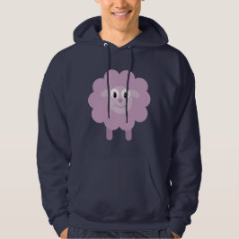 Gullig lila tecknadfårmarin Hoody Hoodie