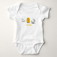 Gullig lite babychick ditt namn