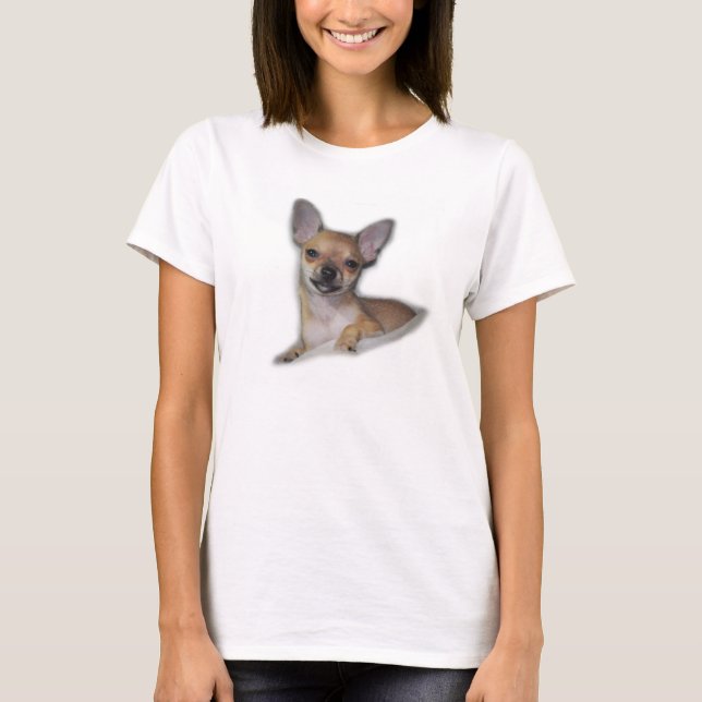 Gullig lite ChihuahuaT-tröja T Shirt (Framsida)