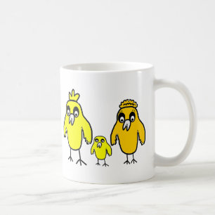 Gullig lite höna kaffemugg