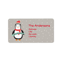 Gullig lite julpingvin "god jul ",