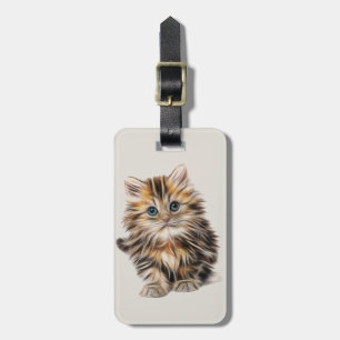Gullig lite kattunge bagagebricka
