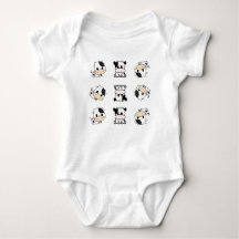 Gullig lite mini- Jersey för Chibi kobaby Bodysuit
