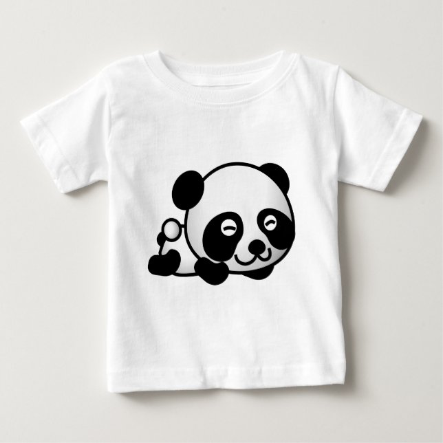 Gullig lite Pandabjörn Tee (Framsida)