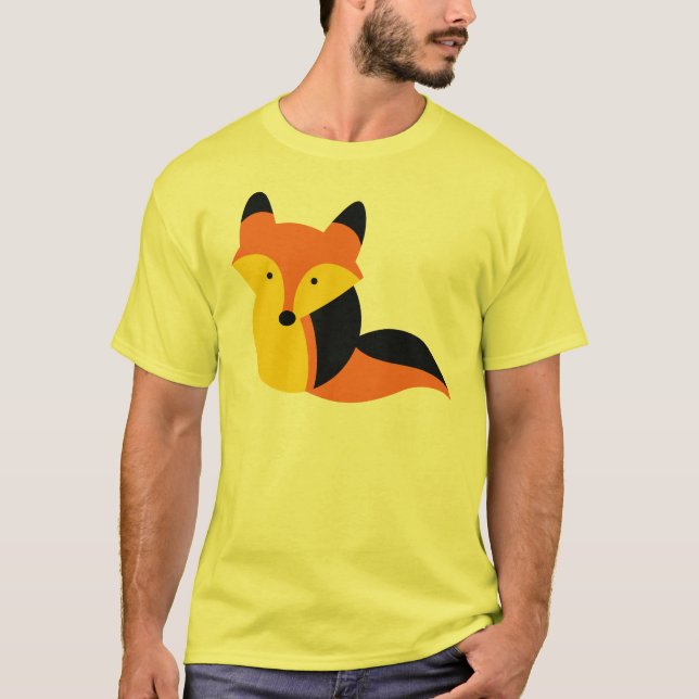Gullig lite räv t-shirt (Framsida)
