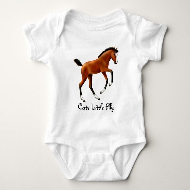 Gullig lite ungstospädbarnranka t-shirt (Framsida)