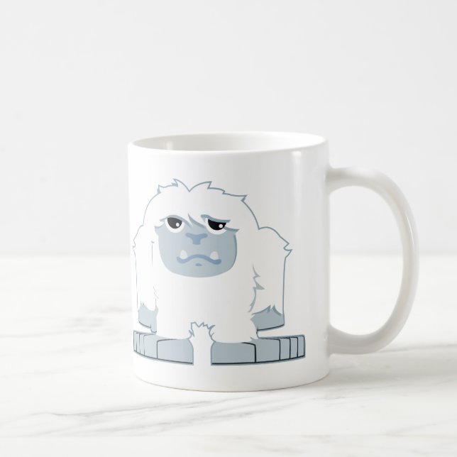 Gullig lite Yeti Kaffemugg (Höger)