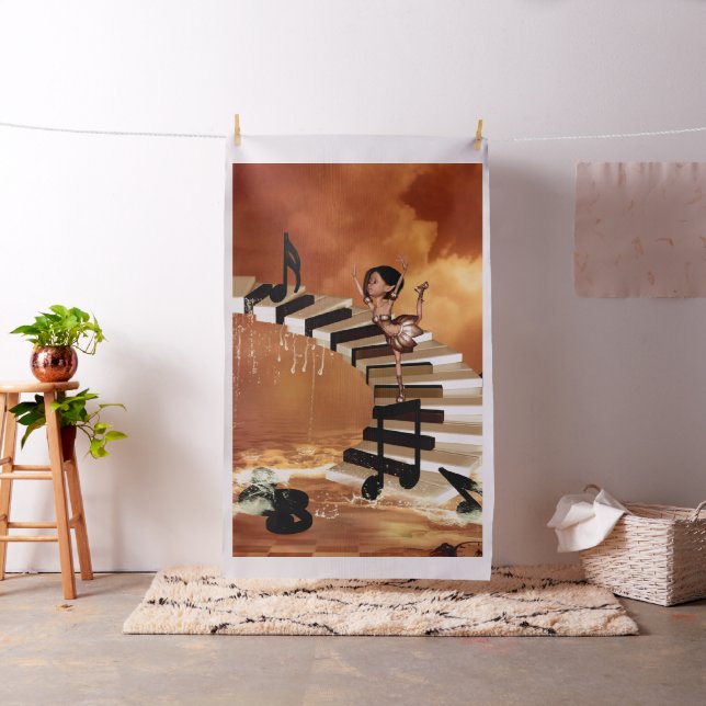 Gullig liten flicka tyg (In Situ)