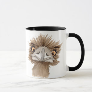 Gullig livlig australiensisk Emu Mugg