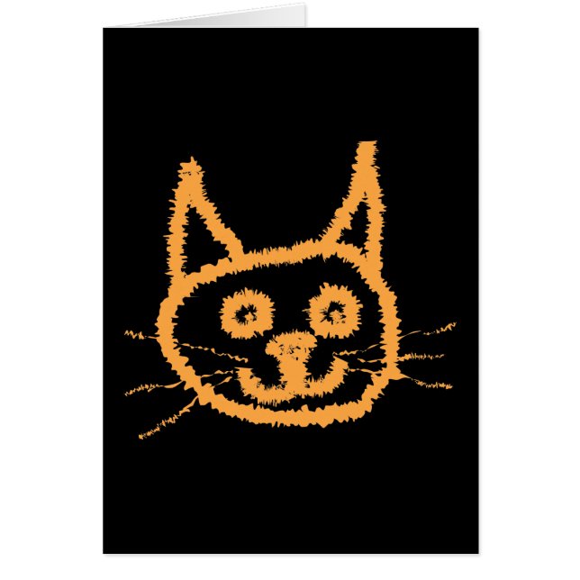 Gullig ljust rödbrun Cat. Hälsningskort (Framsidan)