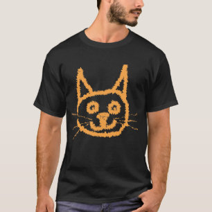 Gullig ljust rödbrun Cat. T-shirt