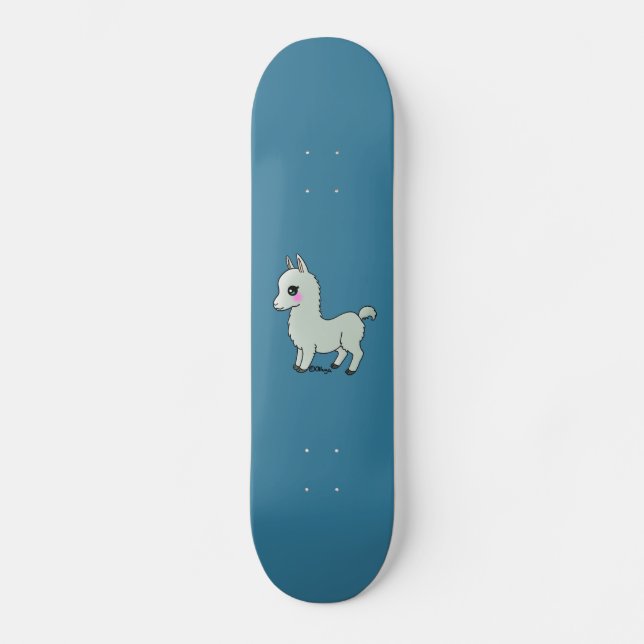 Gullig Llama Skateboard Bräda 20 Cm (Framsida)
