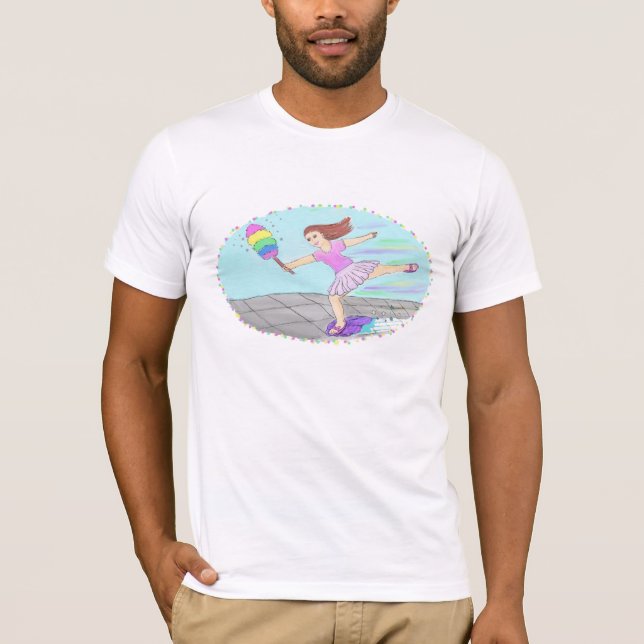 Gullig lokalvårddam t-shirt (Framsida)