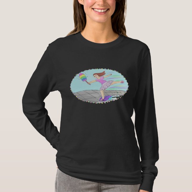 Gullig lokalvårddam tee shirt (Framsida)