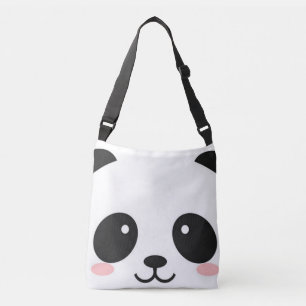Gullig lycklig ansiktePanda Axelväska