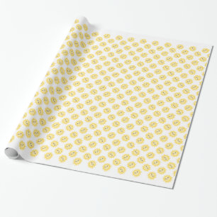 Gullig lycklig sol presentpapper