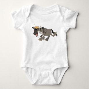 Gullig lycklig tecknadWildebeestbaby T Shirt