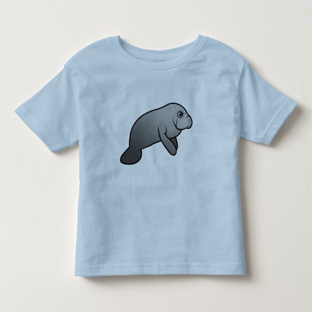 Gullig Manatee T-shirt (Framsida)