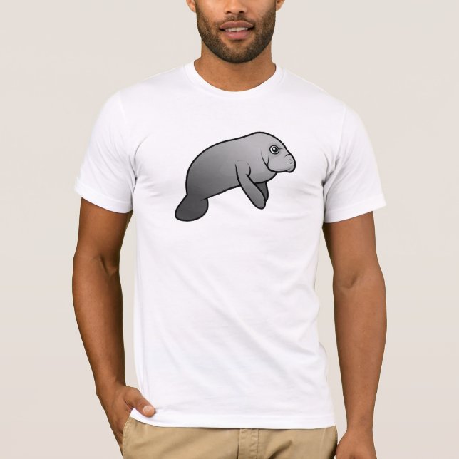 Gullig Manatee Tee Shirt (Framsida)