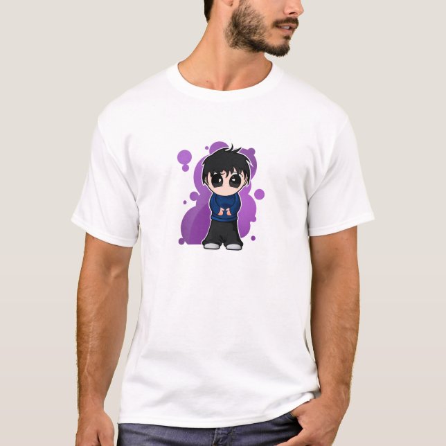 Gullig Manga/Animepojke Tee (Framsida)