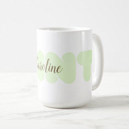 Gullig Minttypografi tillfogar den kända Kaffemugg