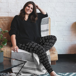 Gullig modern hundbendamasker leggings