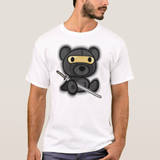 Gullig modig samuraikrigarenalle (den mörka t-shirt