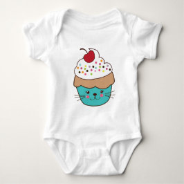 Gullig muffinbabyjumper tee
