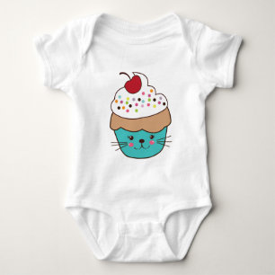 Gullig muffinbabyjumper tee