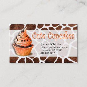 Gullig muffins: Confections önskar Visitkort