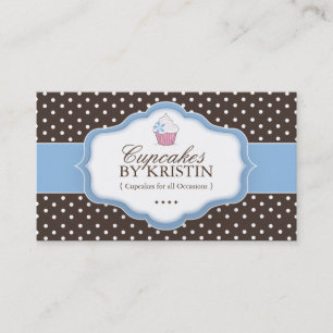 Gullig muffinvisitkort visitkort