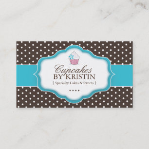 Gullig muffinvisitkort visitkort