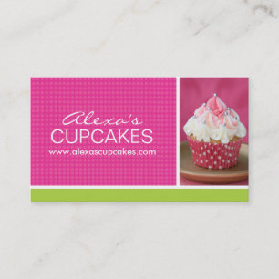 Gullig muffinvisitkort visitkort