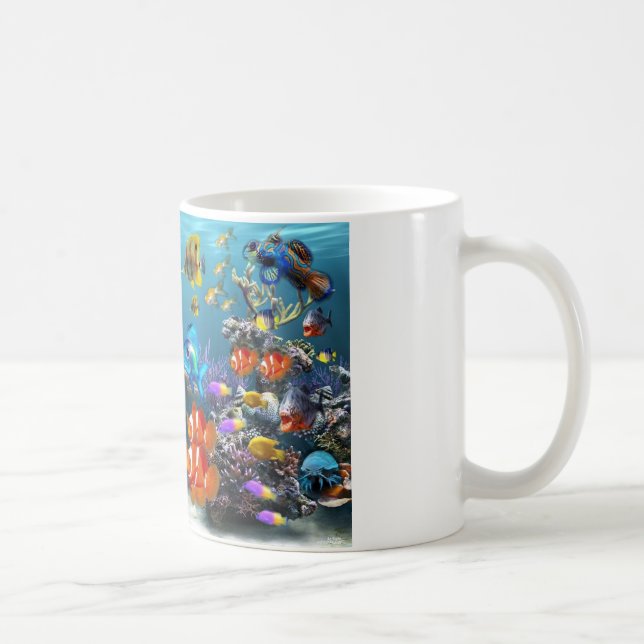 gullig mugg för fiskdesignkaffe (Höger)