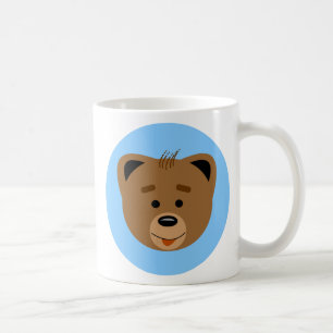 Gullig mugg för kaffe för Li'l björnunge