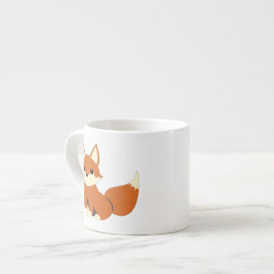 Gullig mugg för rävkärlekespresso espressomugg