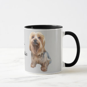 Gullig mugg för Yorkshire Terrier så