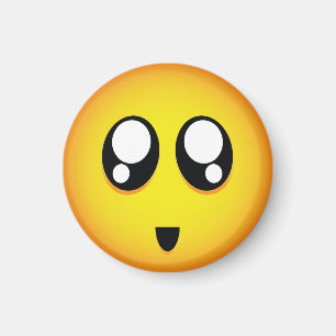 Gullig & mycket liten stor teary ögaemoji magnet